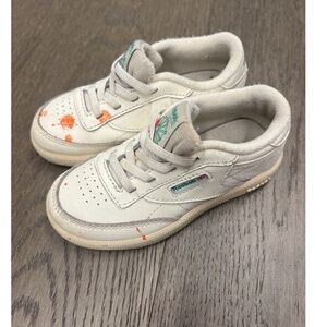 REEBOK-Toddler White Sneakers (Sz 9)